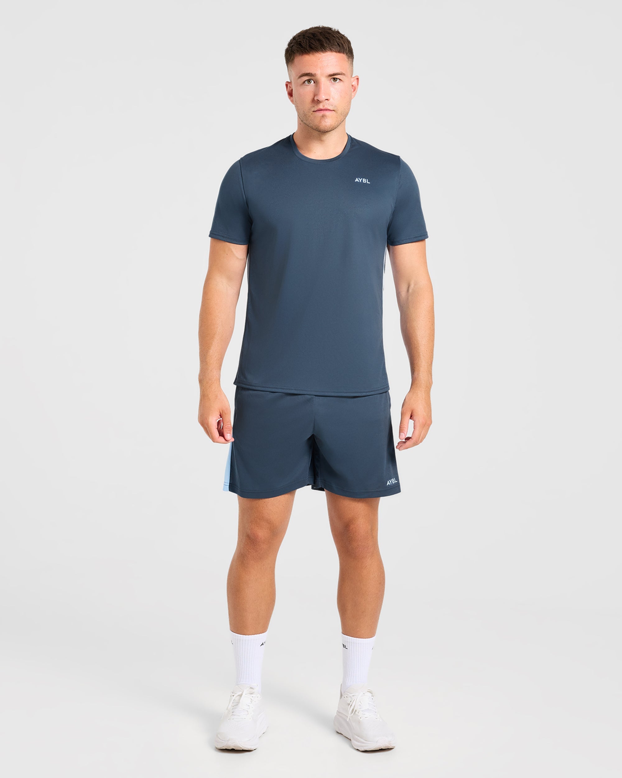 Active Shorts - Muted Navy/Light Bleu