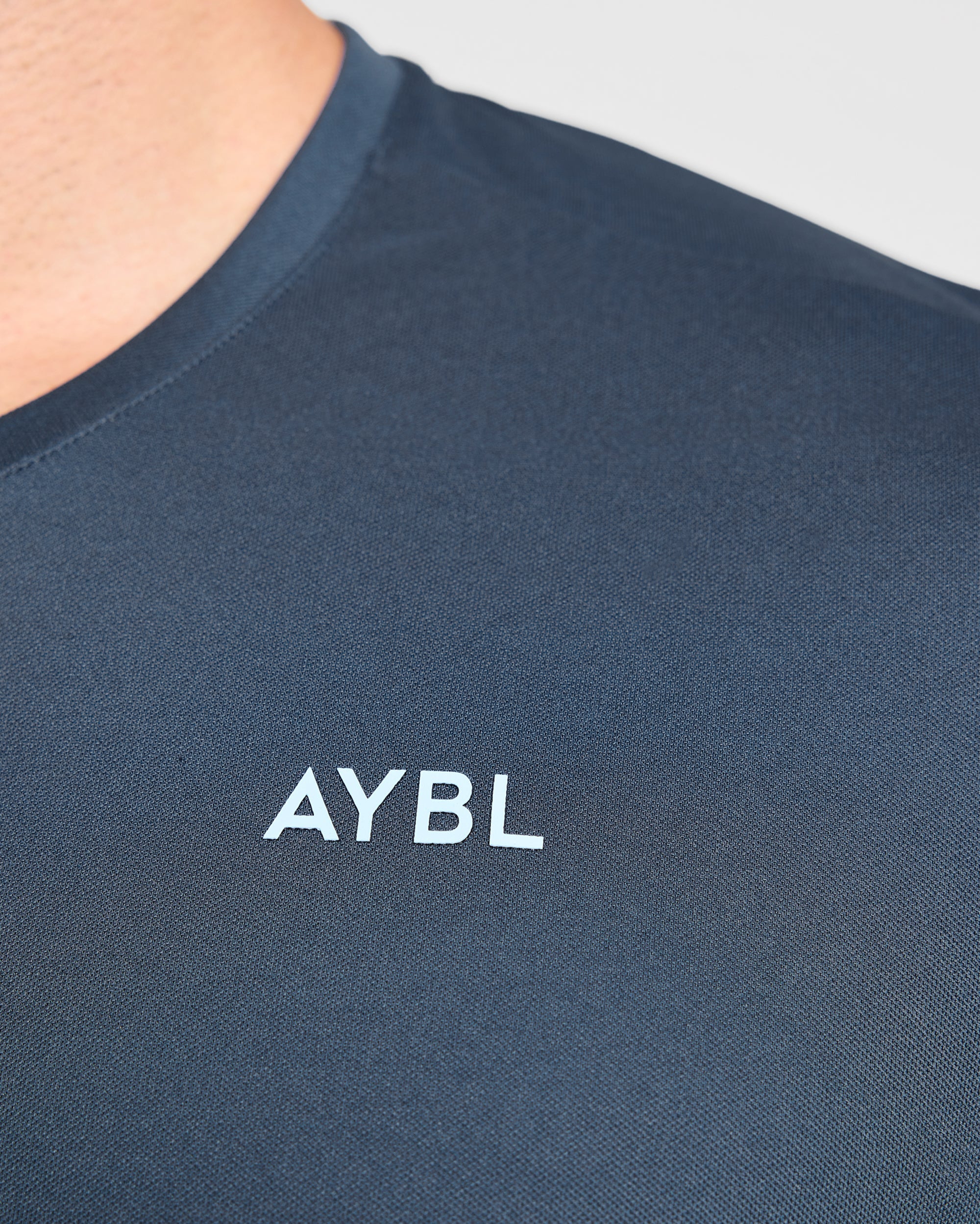 Active T Shirt - Muted Navy/Light Bleu