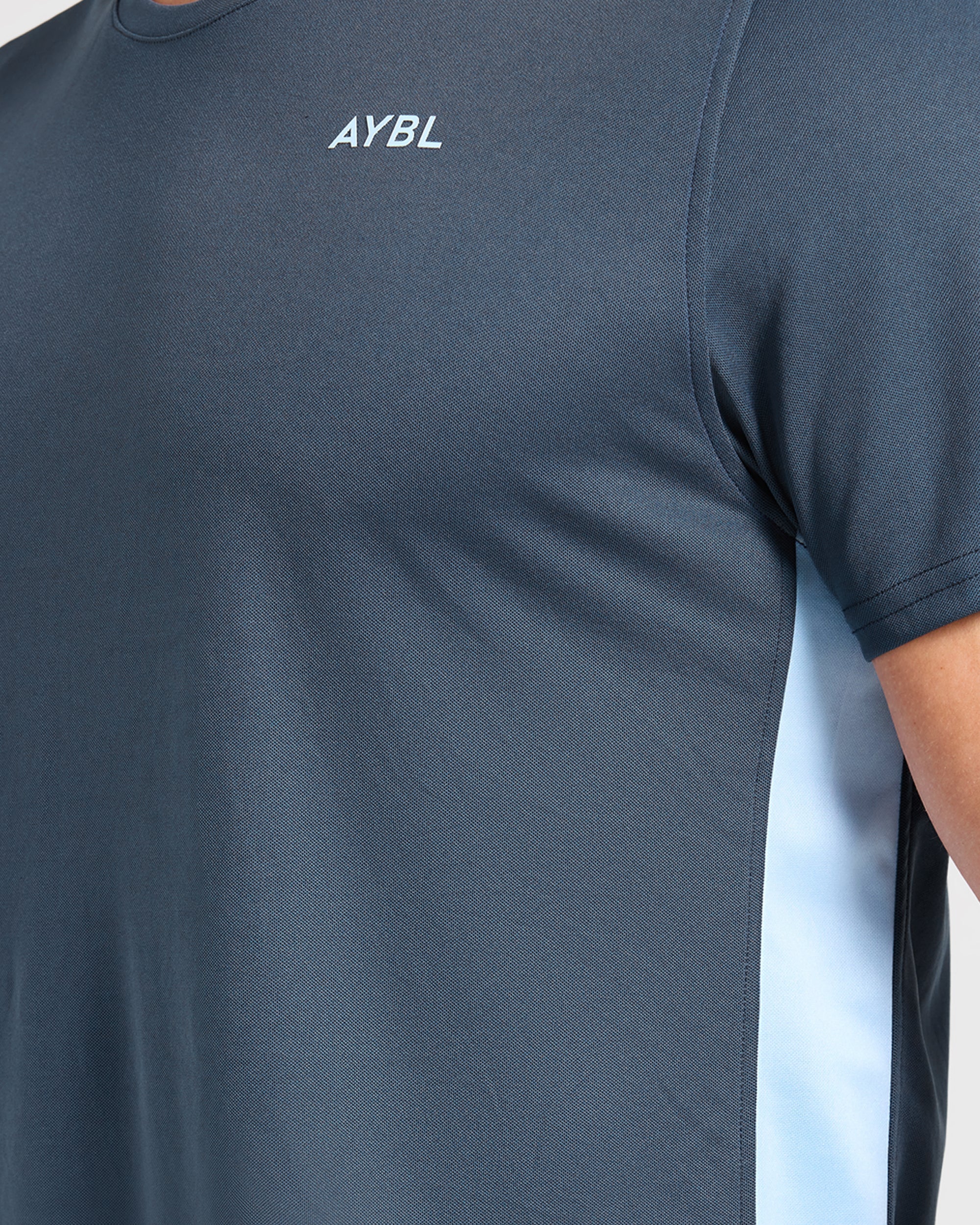Active T Shirt - Muted Navy/Light Bleu