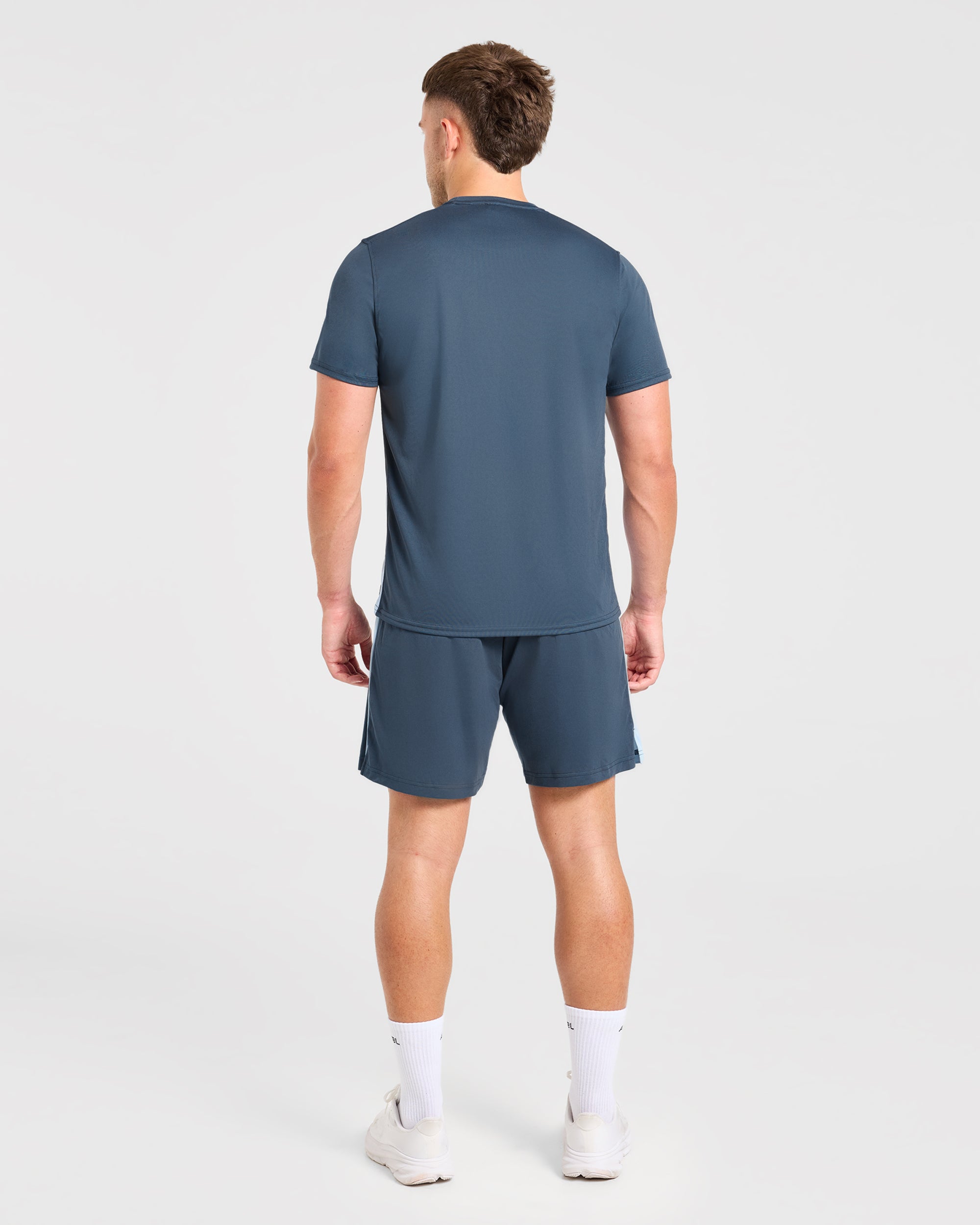 Active T Shirt - Muted Navy/Light Bleu