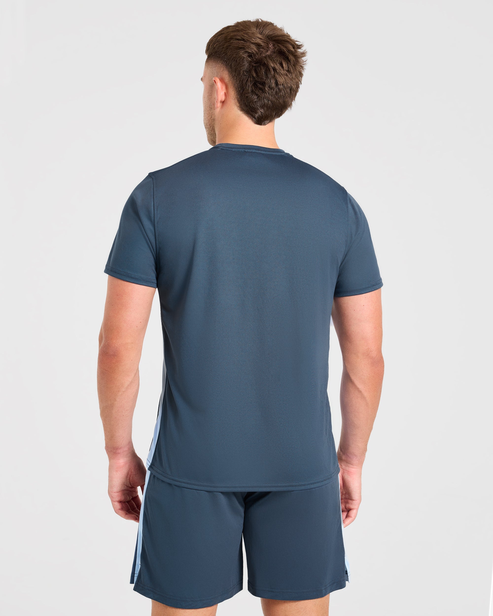 Active T Shirt - Muted Navy/Light Bleu