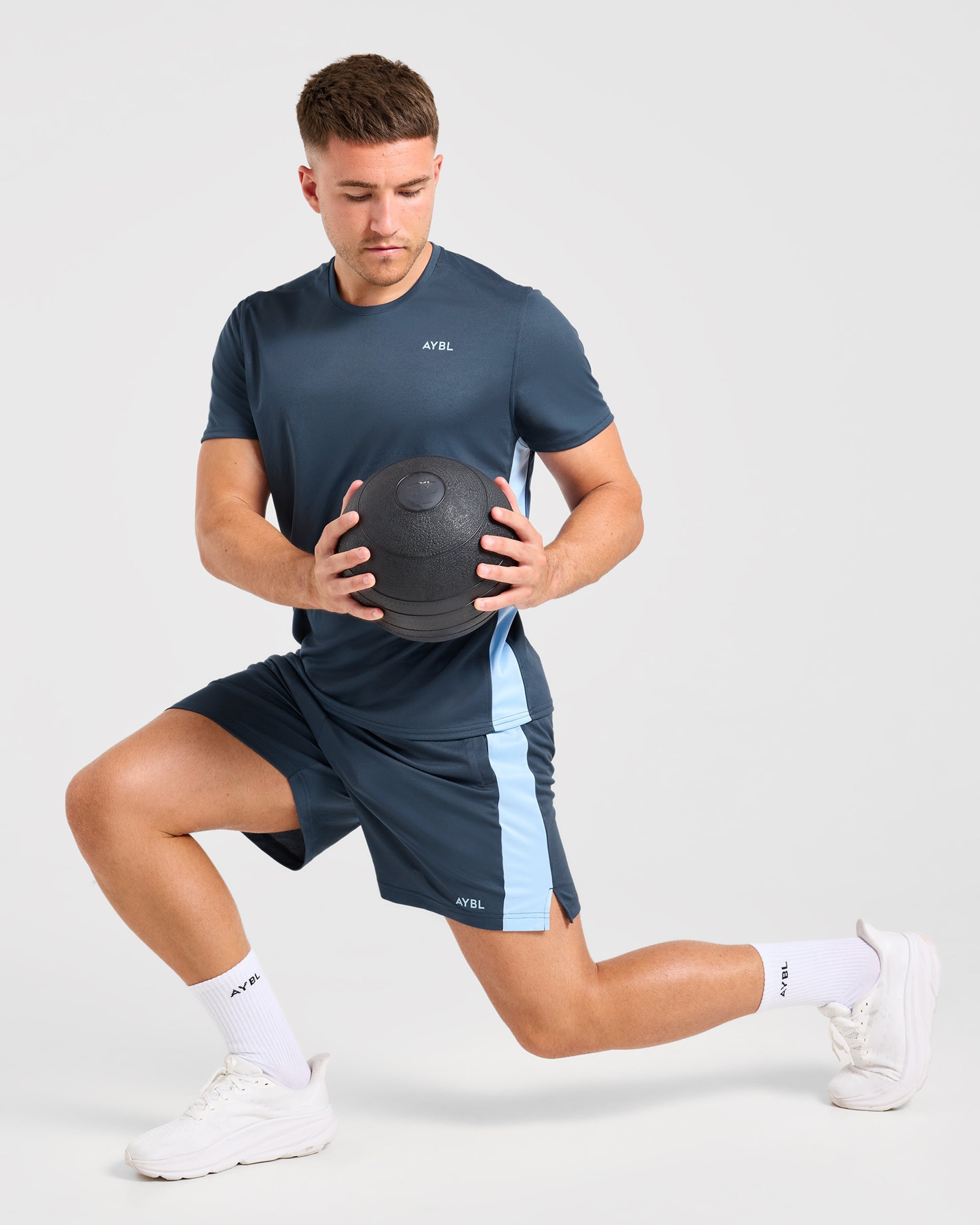 Active Shorts - Muted Navy/Light Bleu