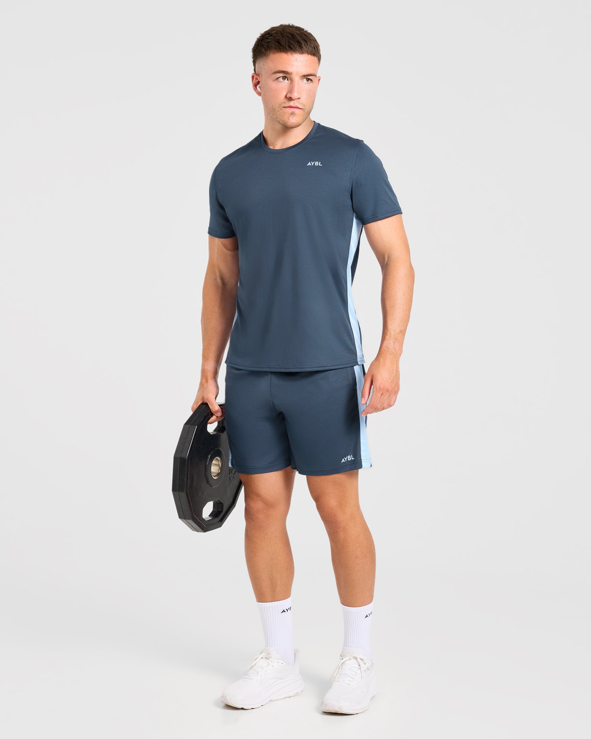 Active Shorts - Muted Navy/Light Bleu