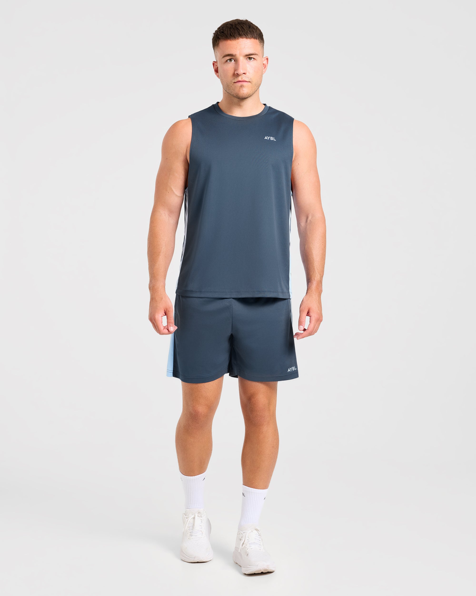 Active Vest - Muted Navy/Light Bleu