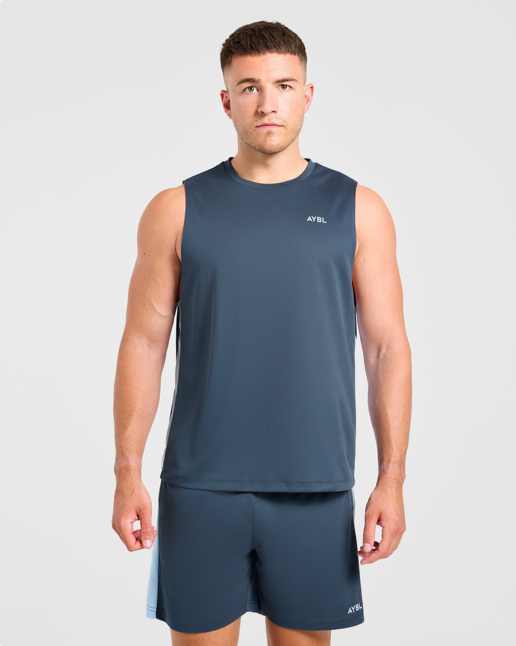 Active Vest - Muted Navy/Light Bleu
