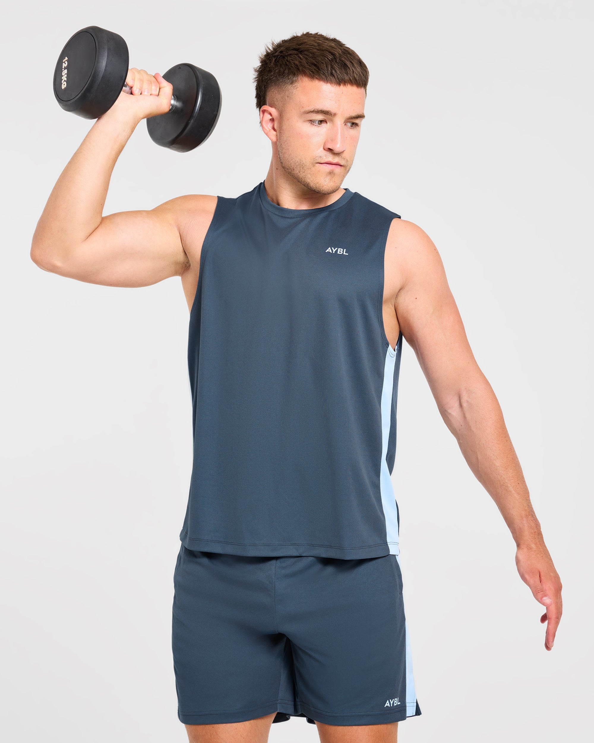Active Vest - Muted Navy/Light Bleu