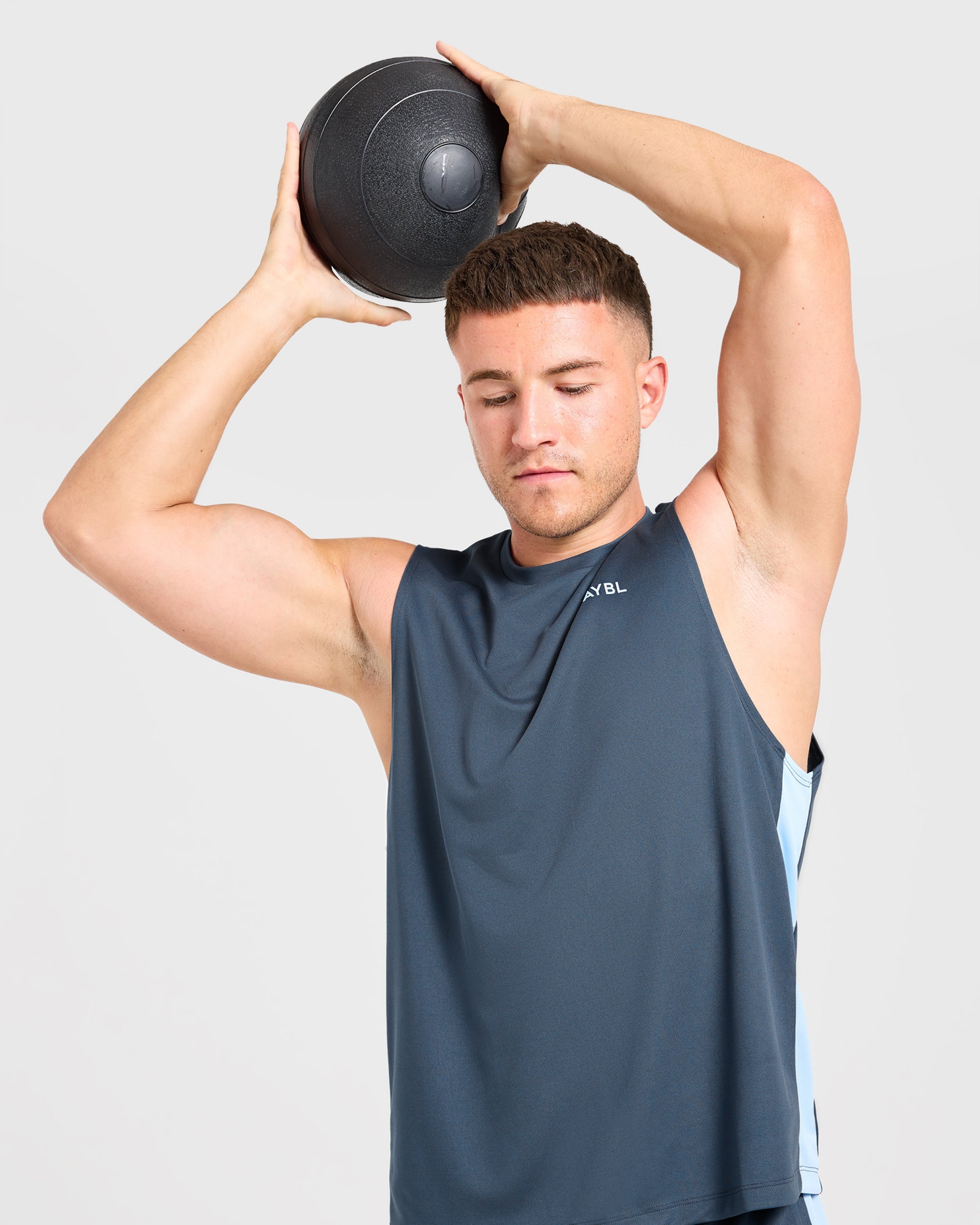 Active Vest - Muted Navy/Light Bleu