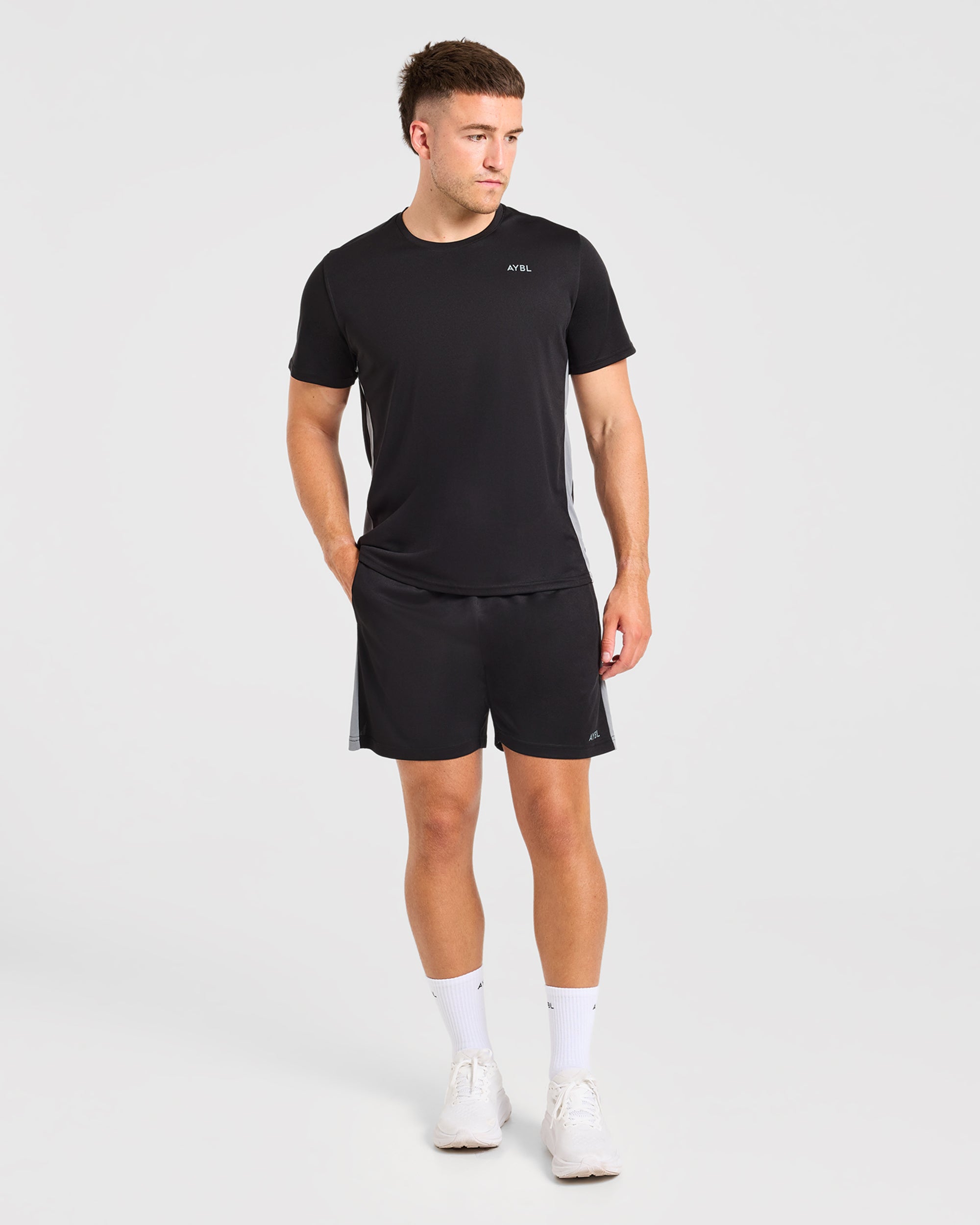Active T Shirt - Noir/Charcoal