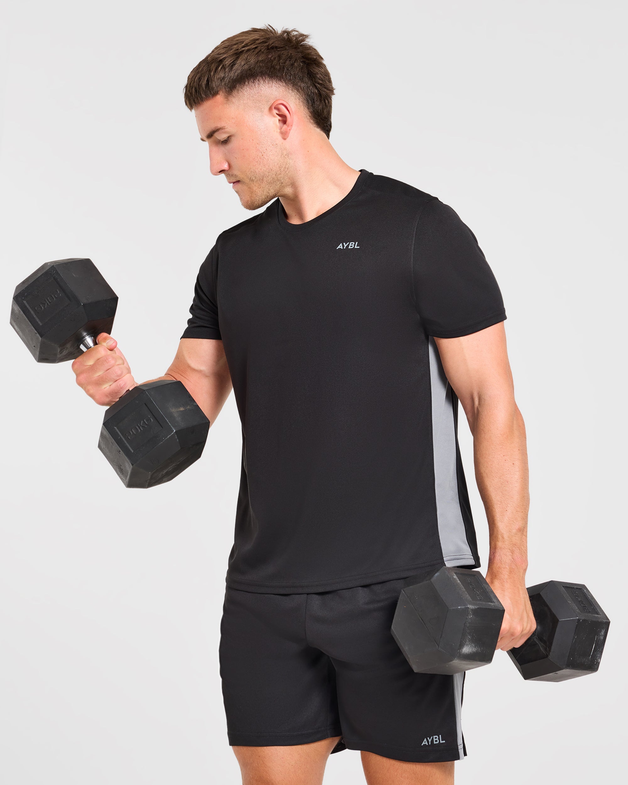 Active T Shirt - Noir/Charcoal