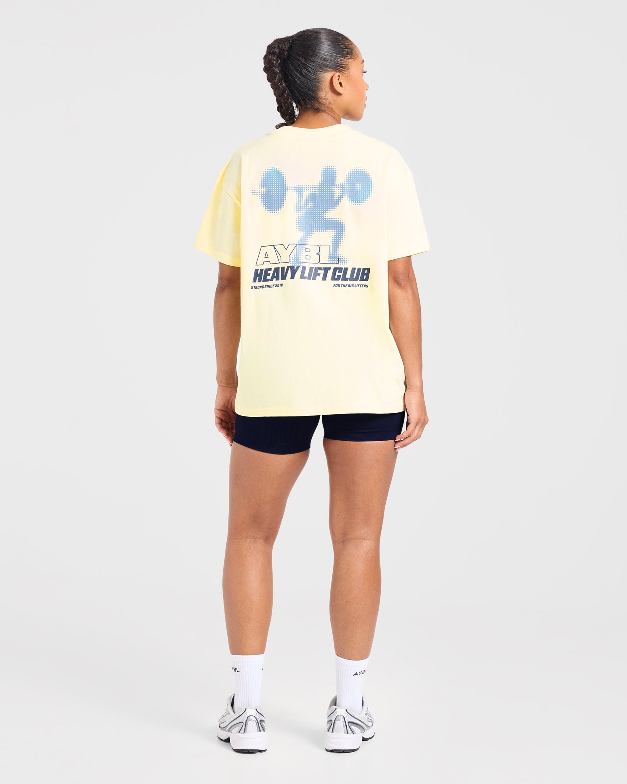 Heavy Lift Club Oversized T Shirt - Butter Jaune