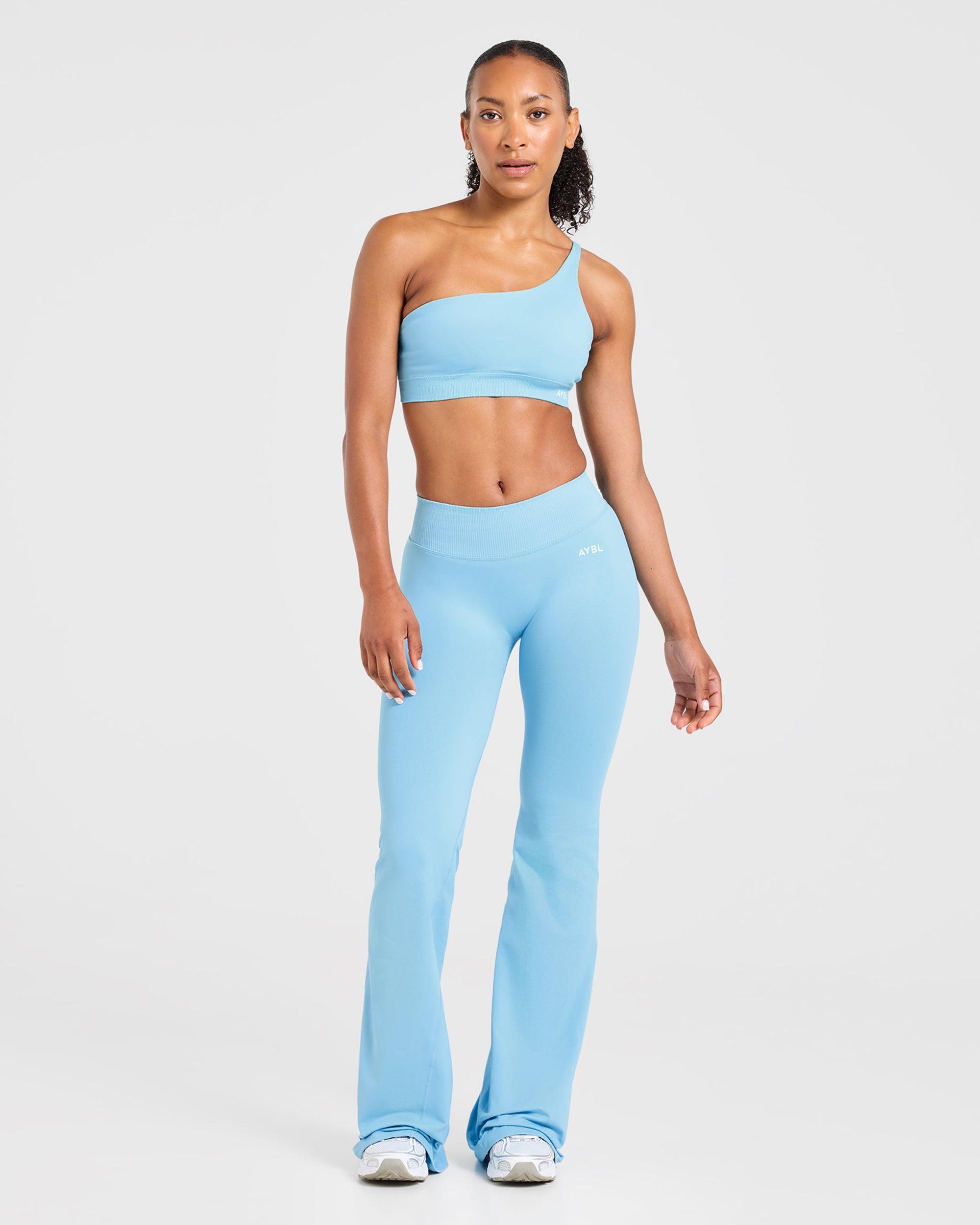 Enhance Seamless Flared Leggings - Powder Bleu