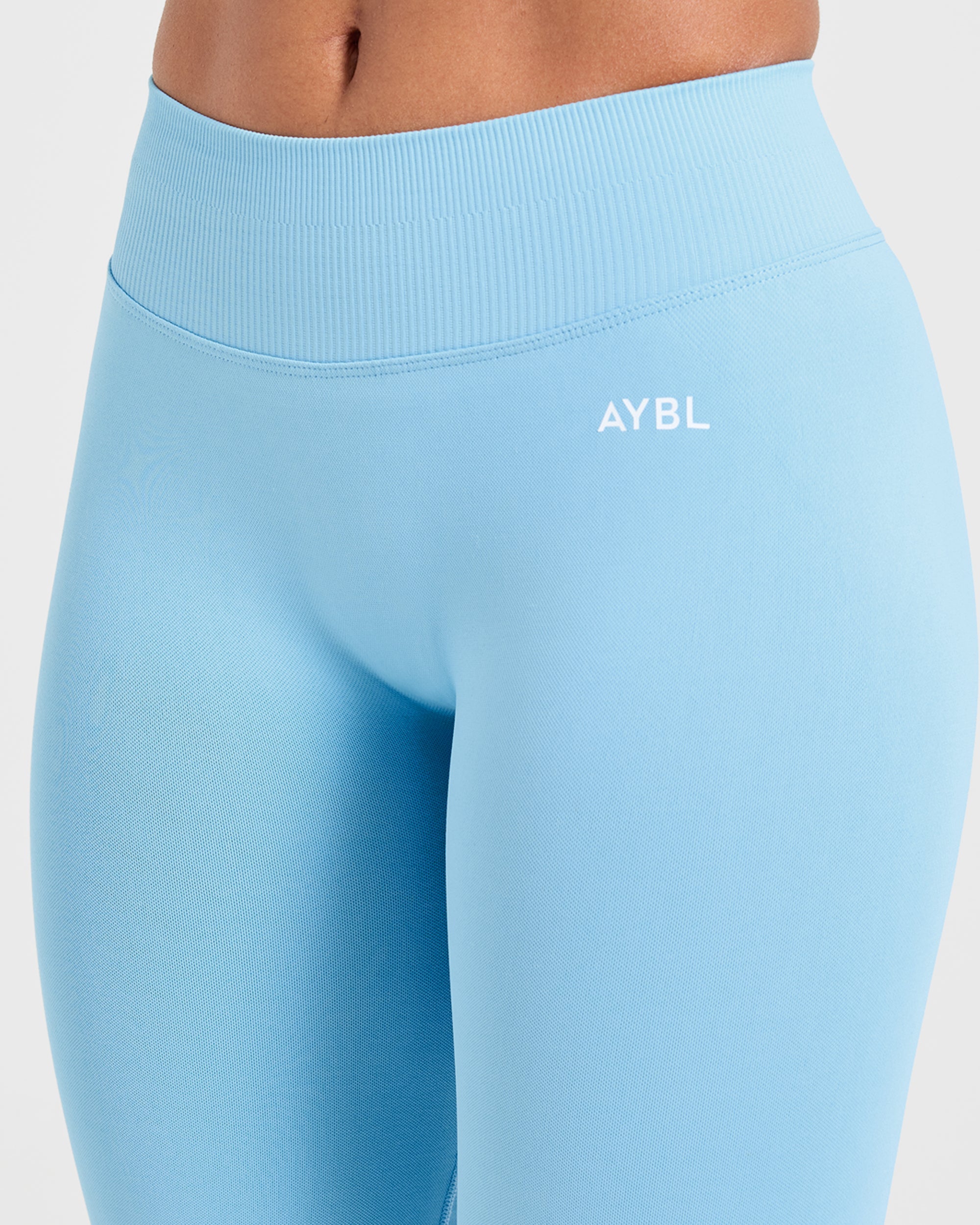Enhance Seamless Flared Leggings - Powder Bleu