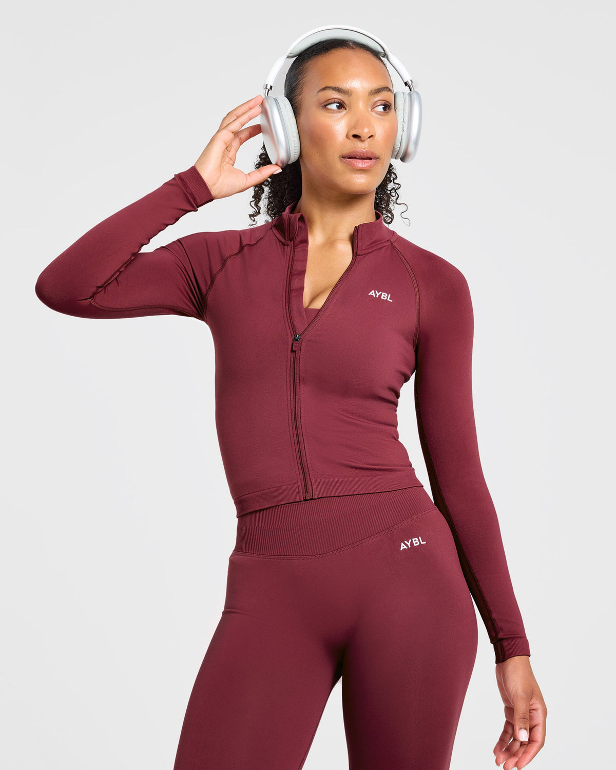 Enhance Seamless Jacket - Mahogany Red