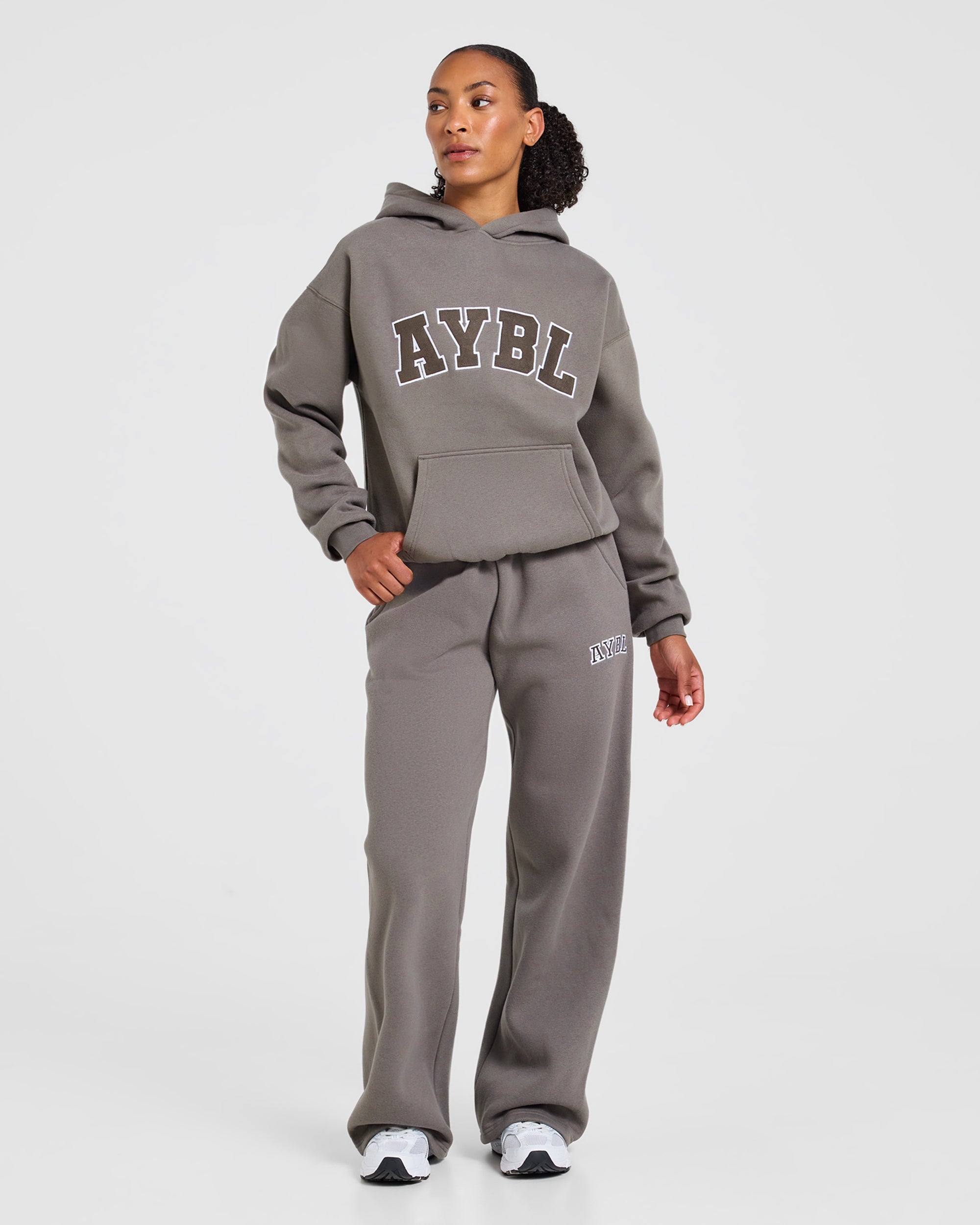 Varsity 2.0 Oversized Hoodie - Slate Marron