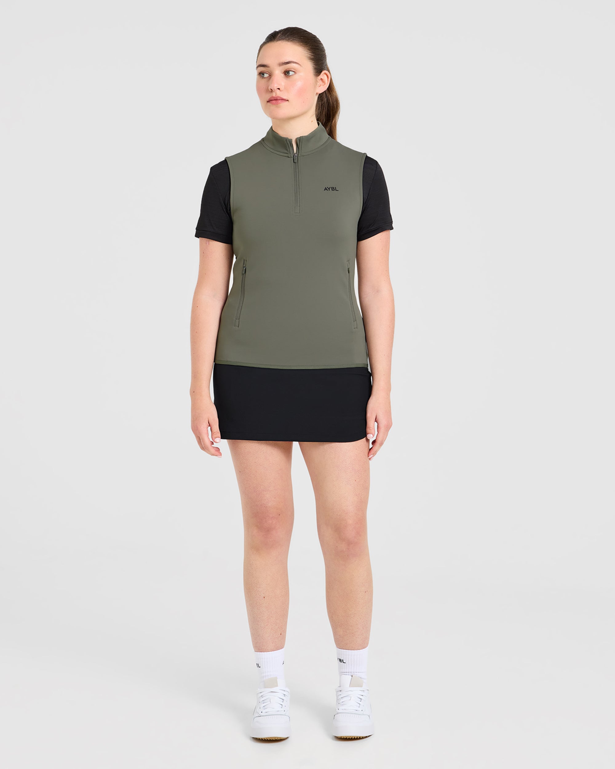 Classic 1/4 Zip Vest - Deep Sage
