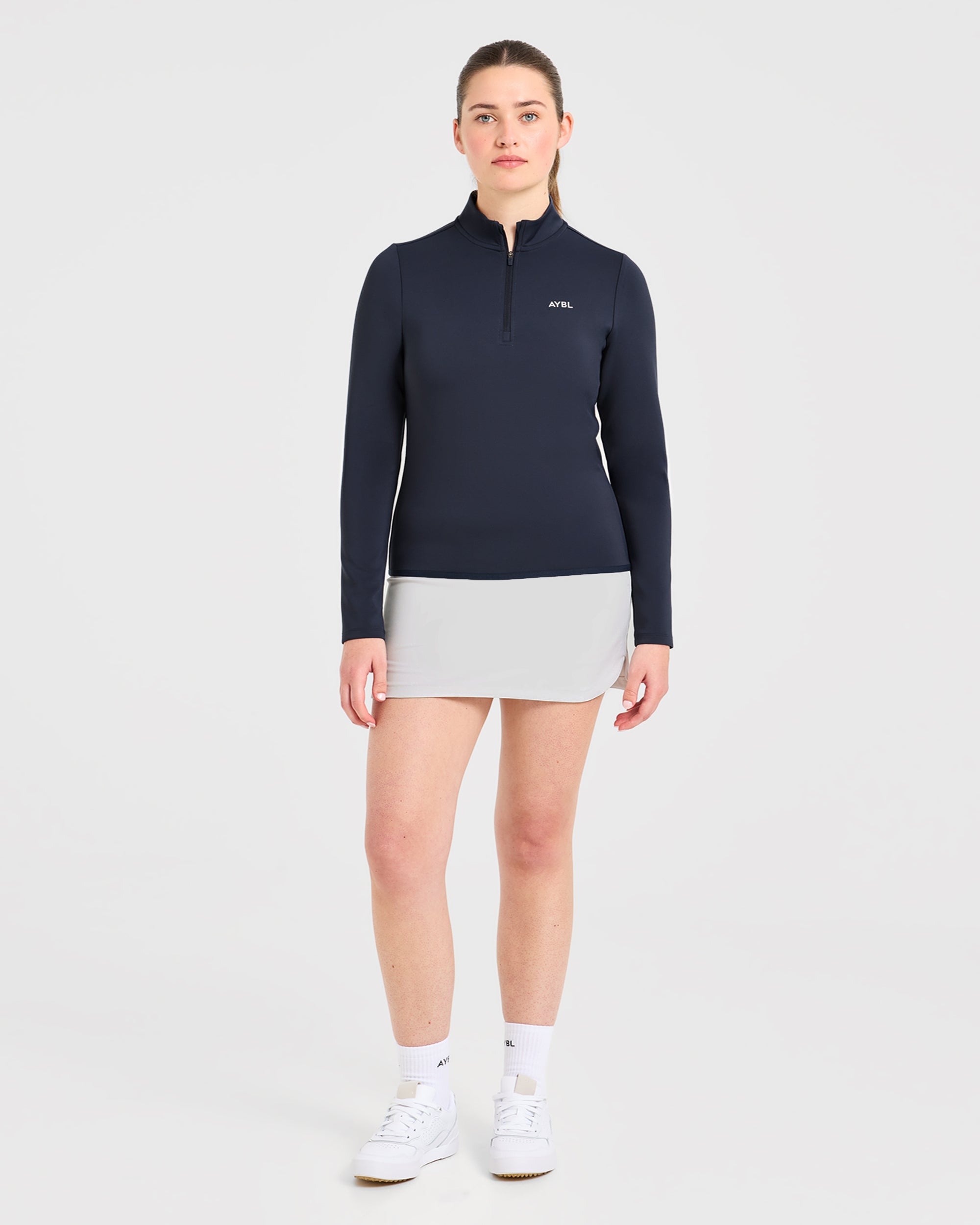 Classic 1/4 Zip Pullover - Navy Bleu