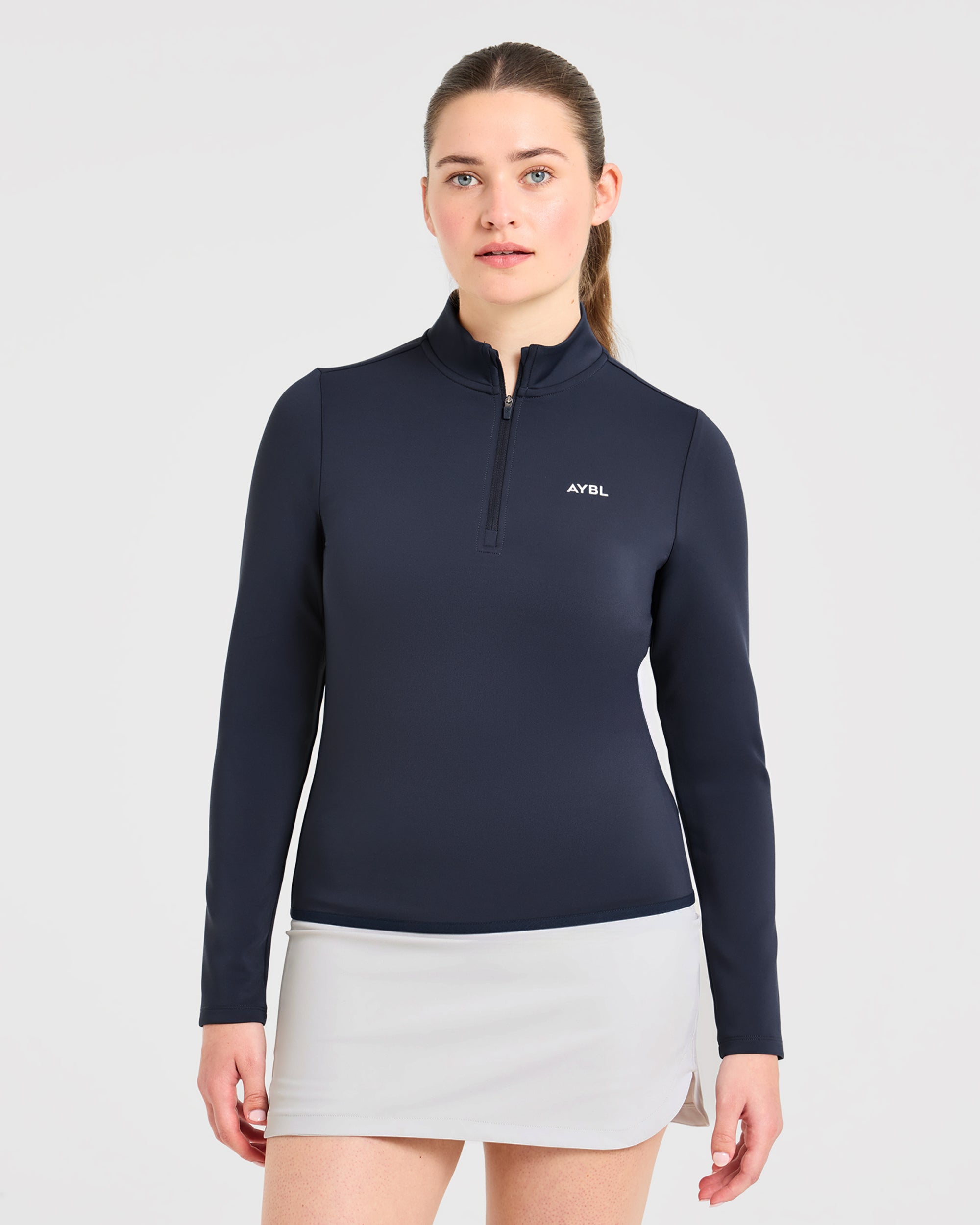 Classic 1/4 Zip Pullover - Navy Bleu