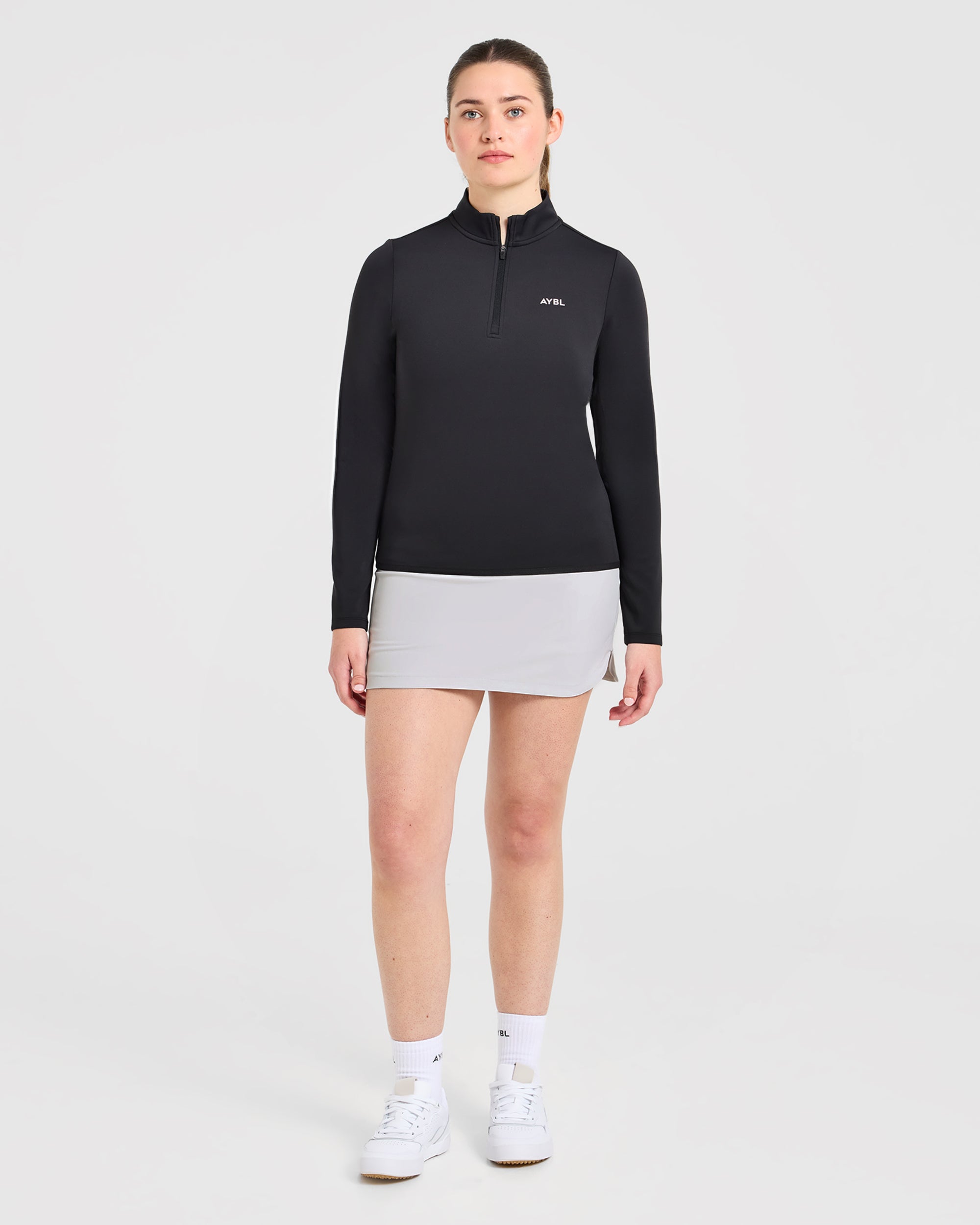 Classic 1/4 Zip Pullover - Noir