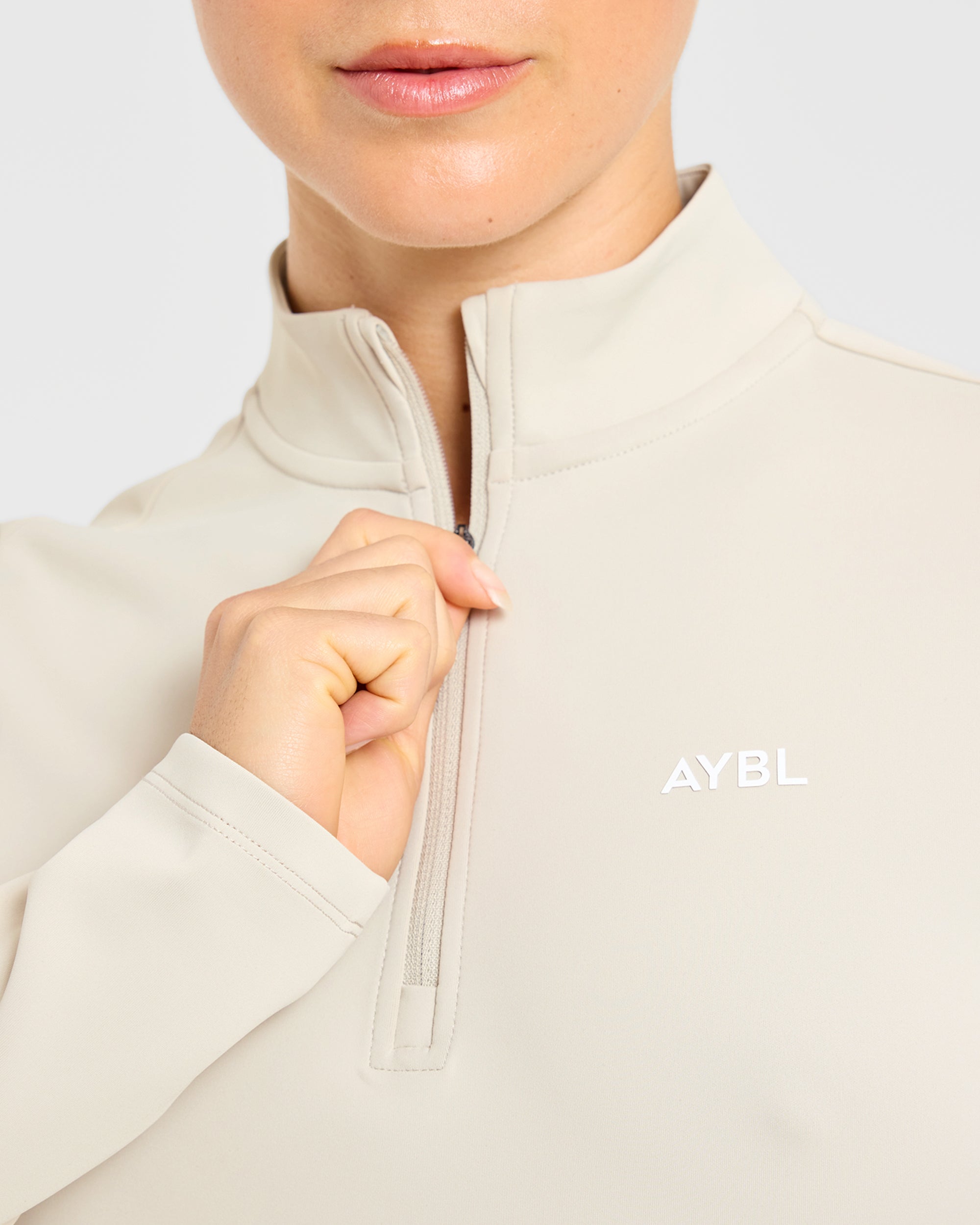 Classic 1/4 Zip Pullover - Sand