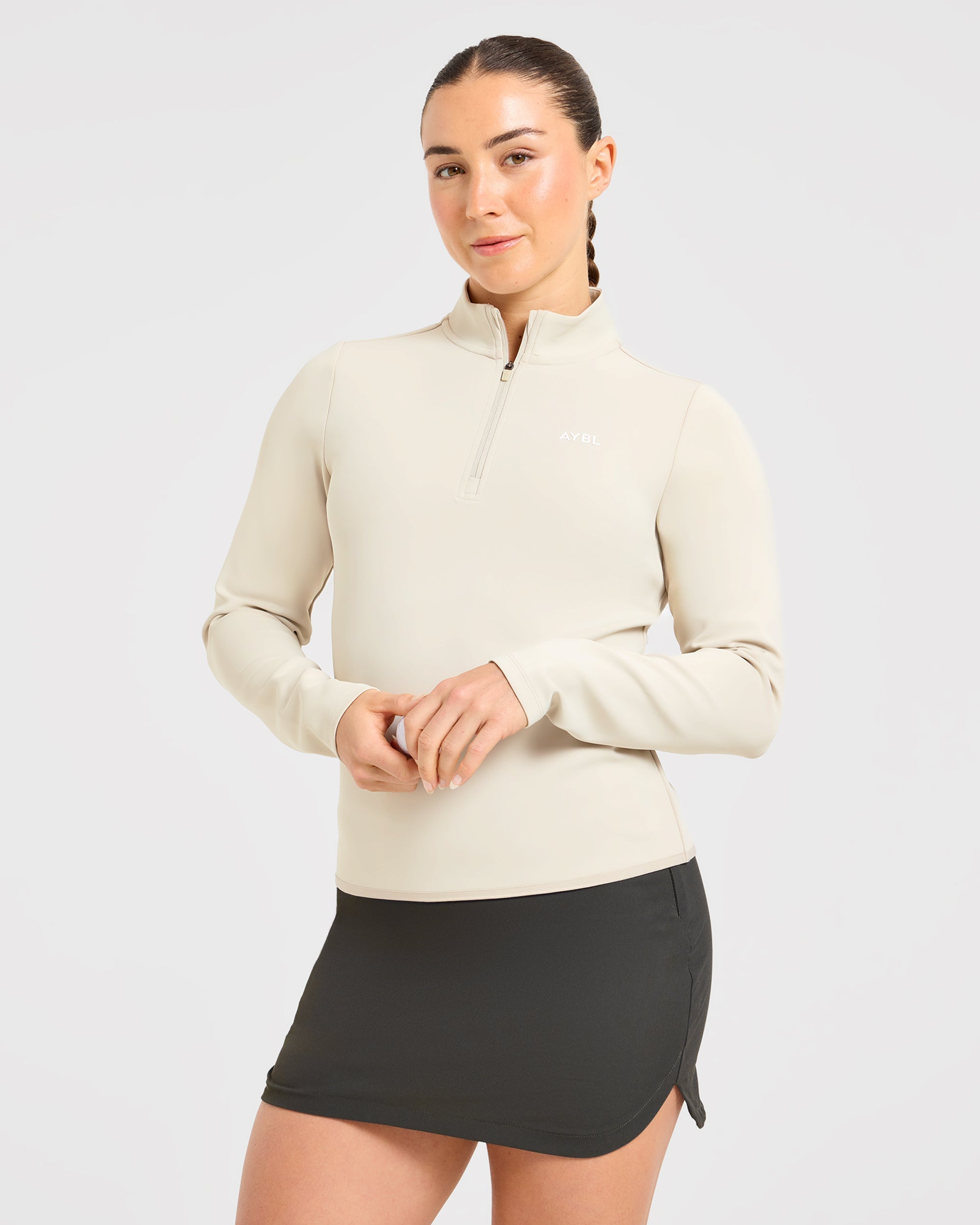 Classic 1/4 Zip Pullover - Sand