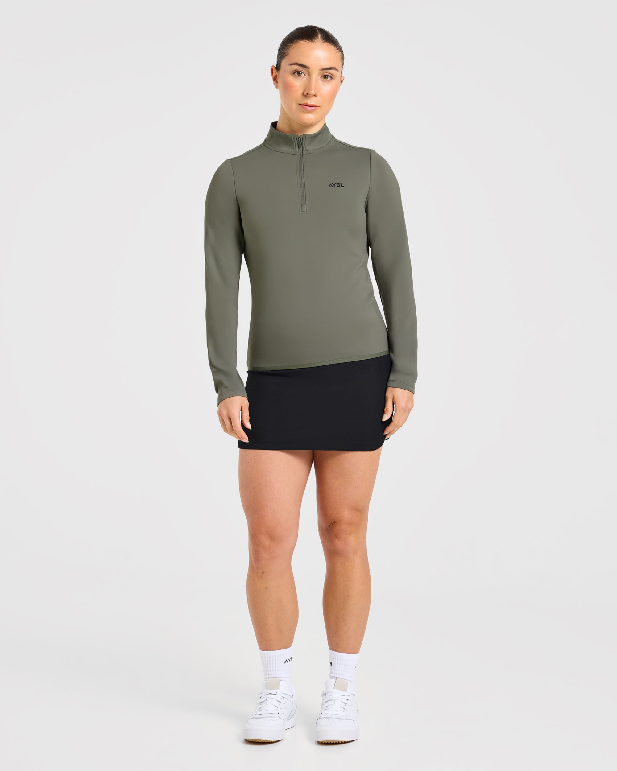 Classic 1/4 Zip Pullover - Deep Sage