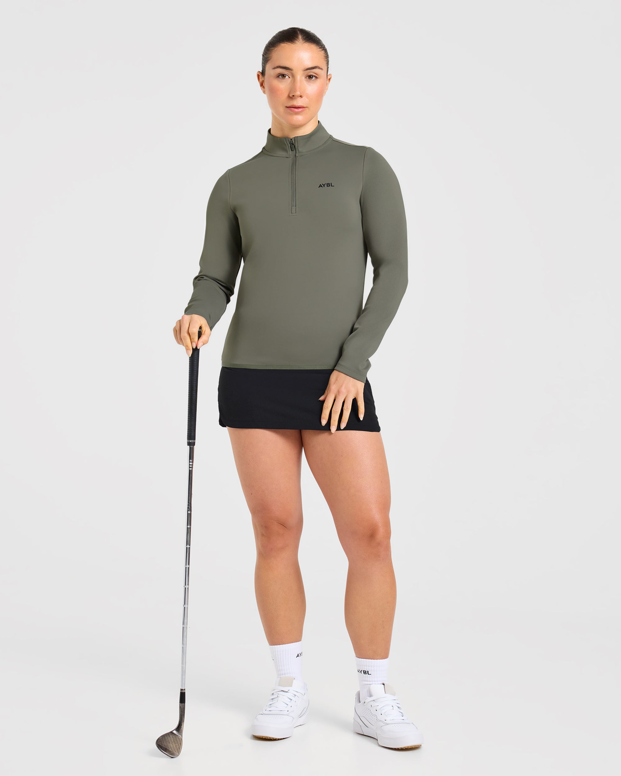 Classic 1/4 Zip Pullover - Deep Sage