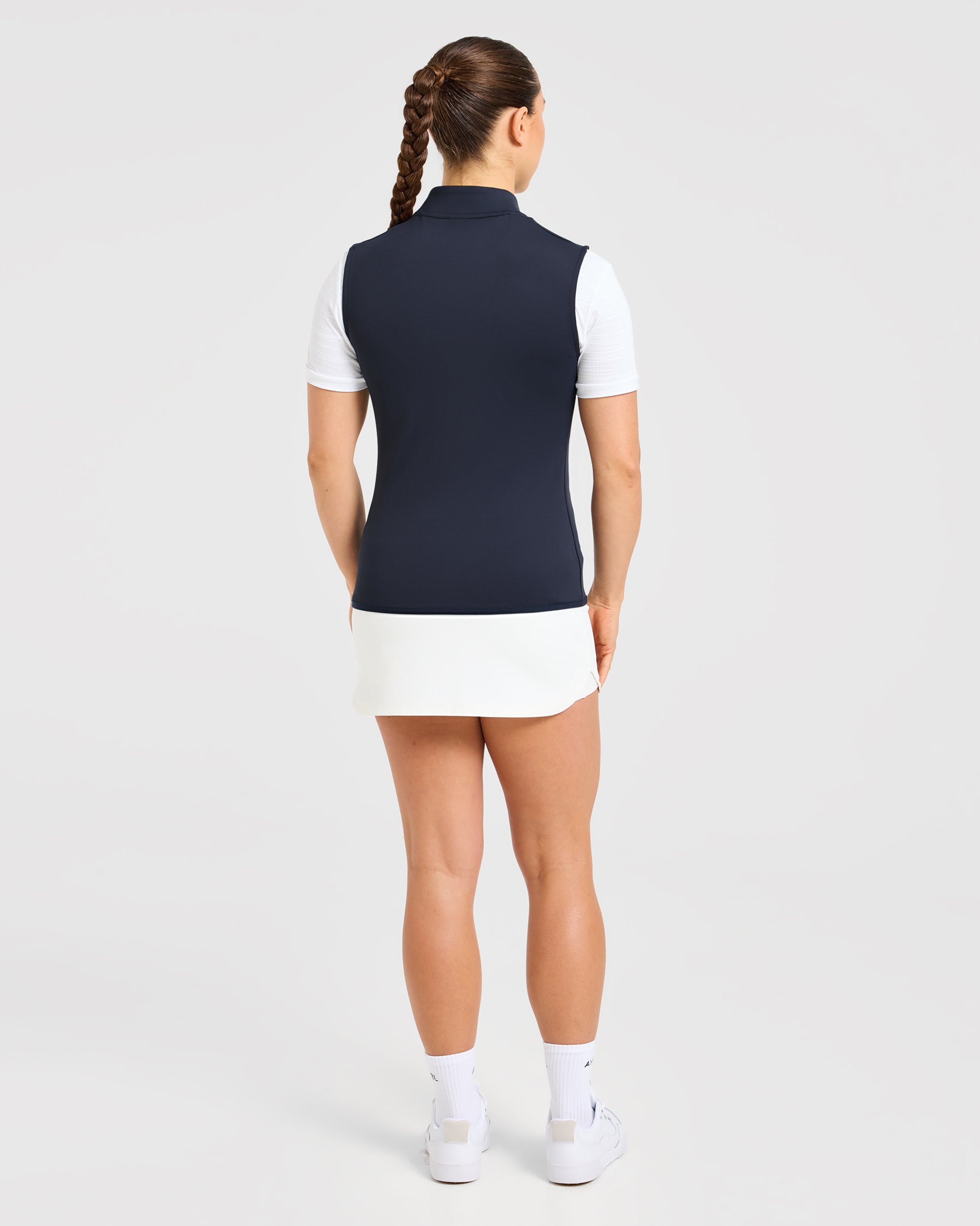 Classic 1/4 Zip Vest - Navy Bleu