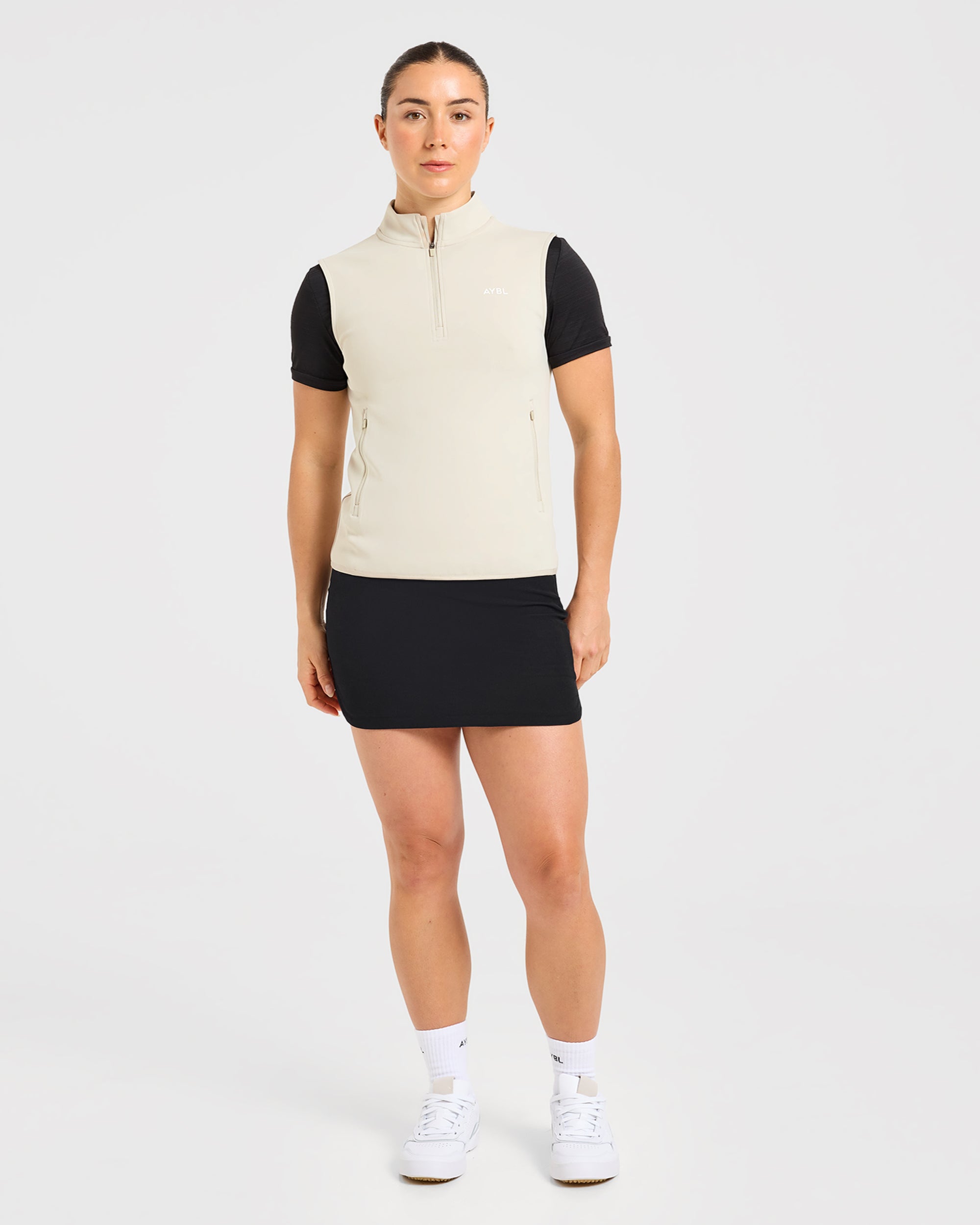 Classic 1/4 Zip Vest - Sand
