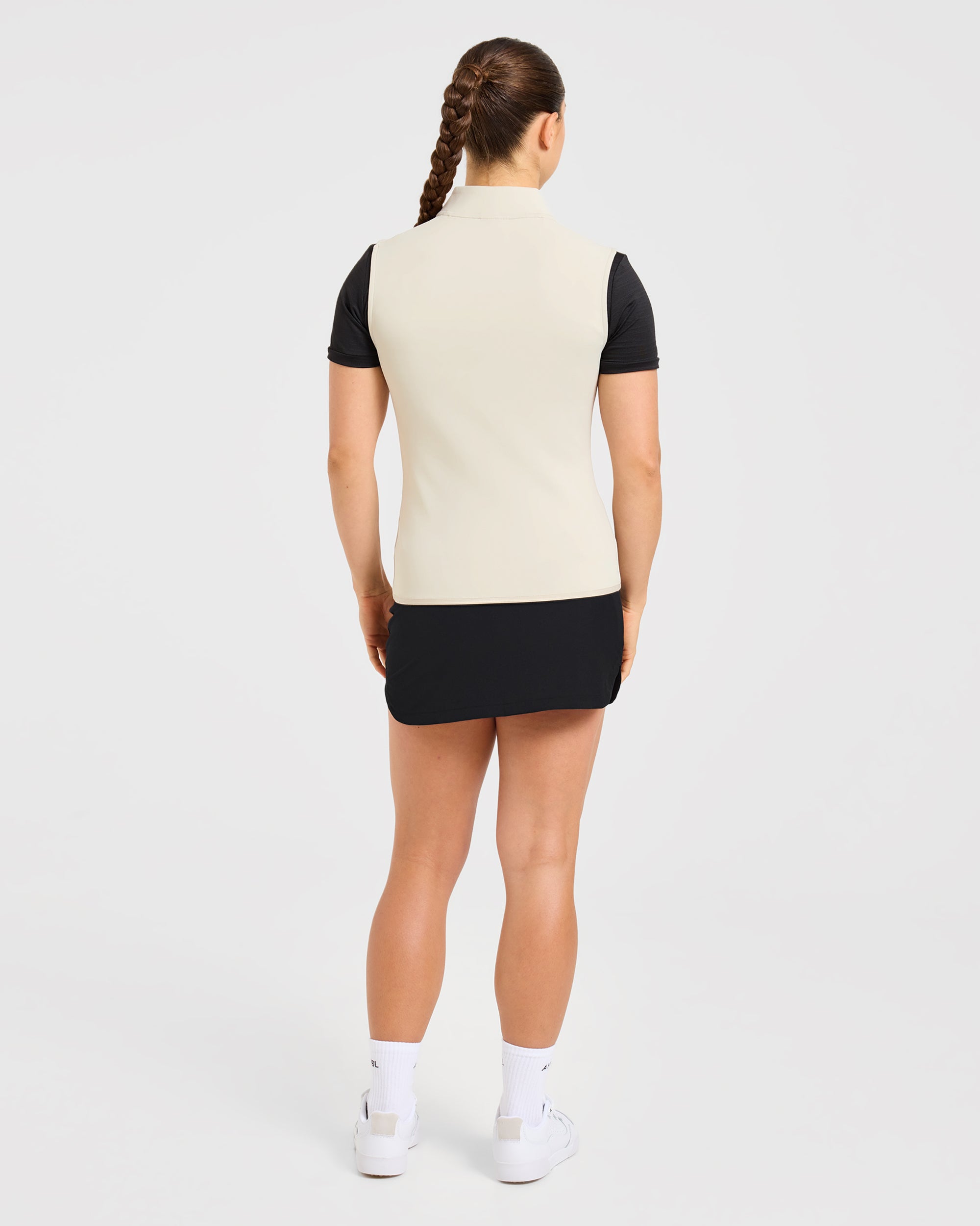 Classic 1/4 Zip Vest - Sand