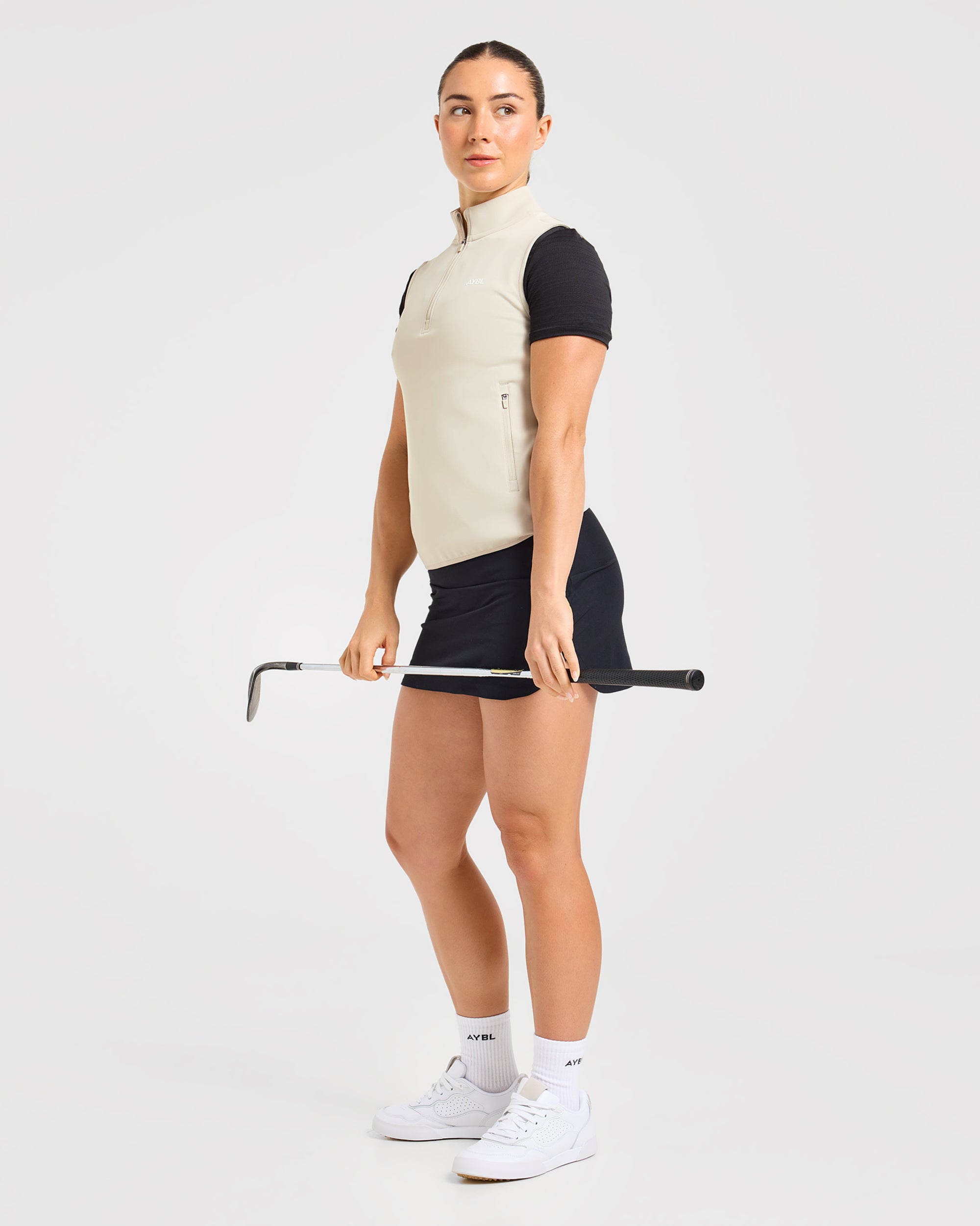 Classic 1/4 Zip Vest - Sand