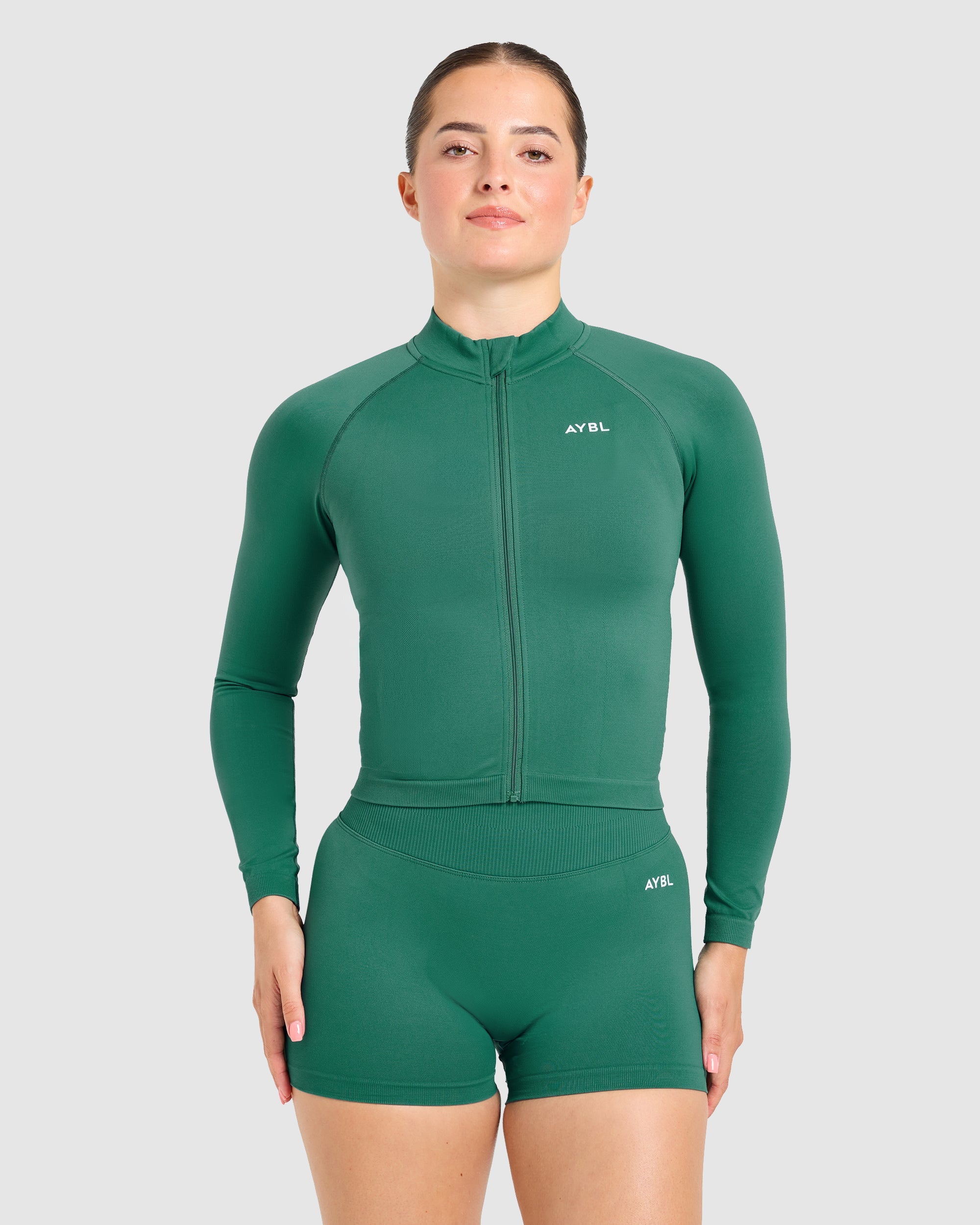 Enhance Seamless Jacket - Evergreen