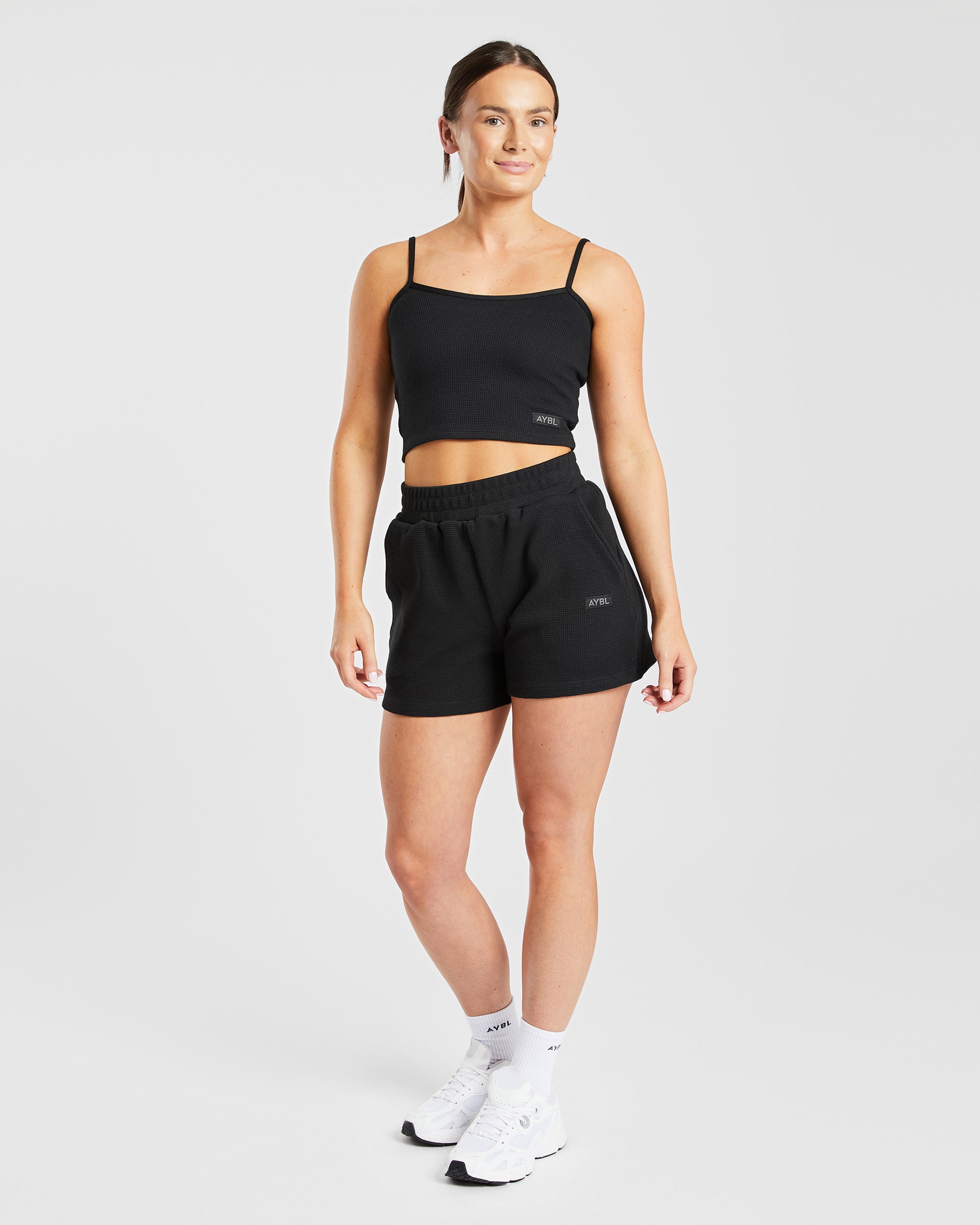Waffle Shorts - Noir